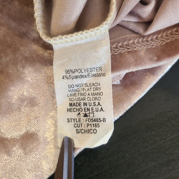 Flamingo Urban Crushed Velvet Dress Dusty Pink Small Romantic Fairycore - Picture 7 of 10